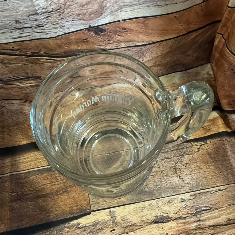 Captain Morgan Heavy Drinking Glass Mug Rum Barrel Man Cave Bar Tankard Stein